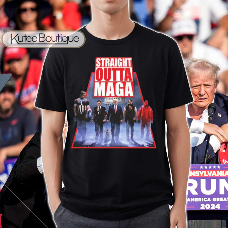 Donald Trump 2024 Straight Outta MAGA Make America Great Again T-Shirt