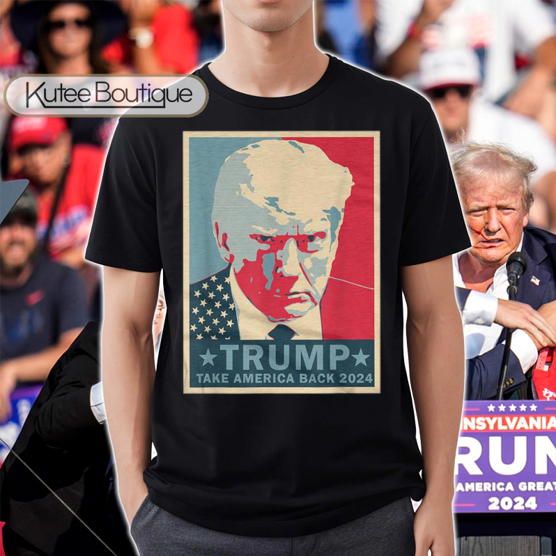 Donald Trump Shooting Take America Back 2024 Vintage Art T-Shirt