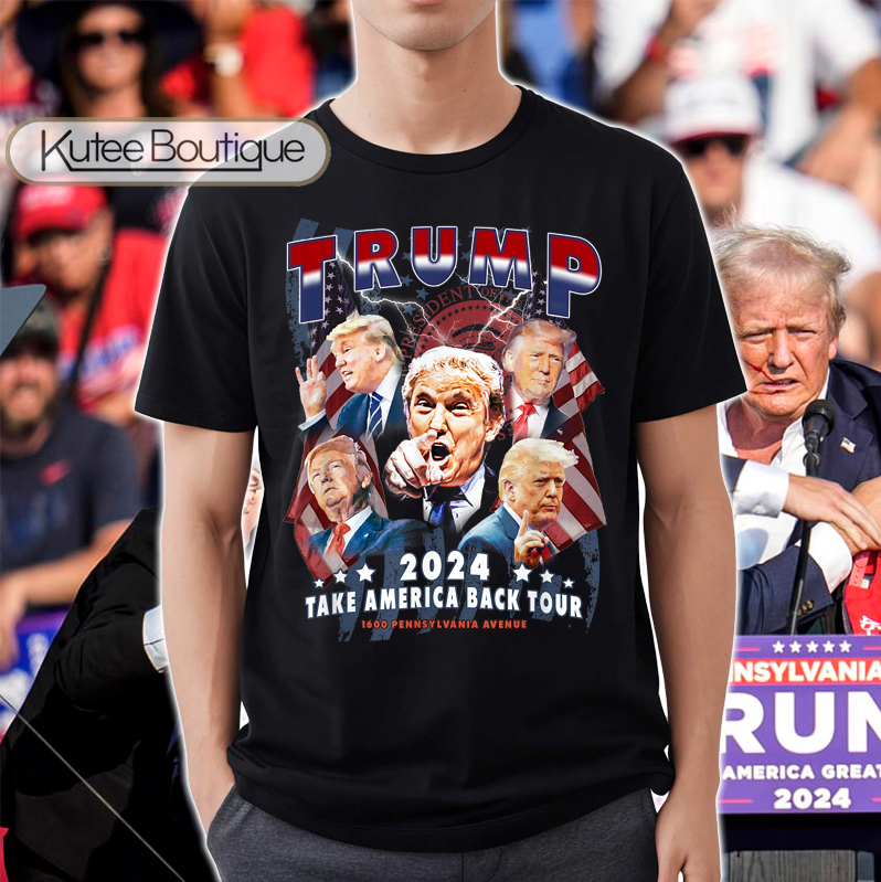 Take America Back Tour Donald Trump Shooting 2024 Election T-Shirt