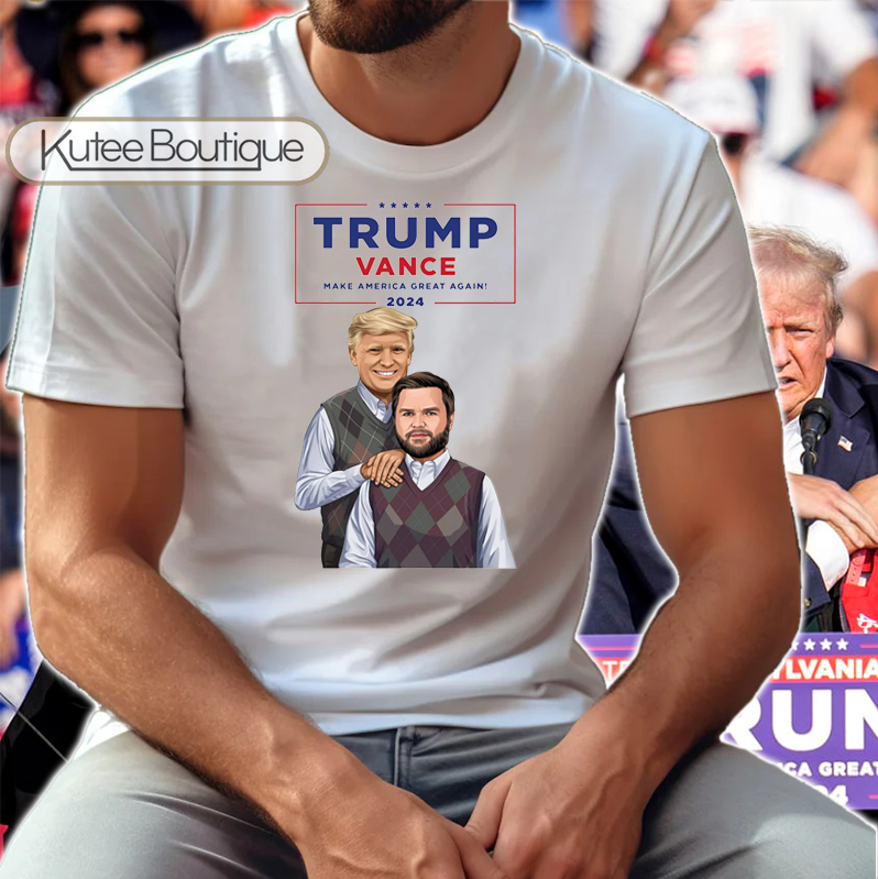 Trump Vance MAGA 2024 Donald Trump Fight JD Vance Funny Step Brothers T-Shirt