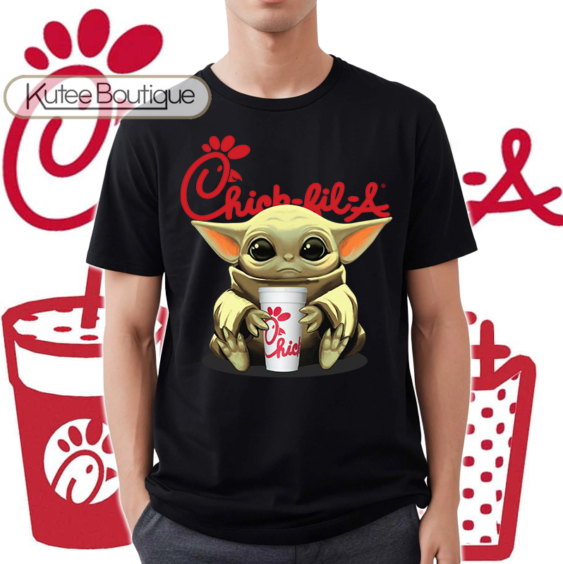 Baby Yoda hug Chick-fil-A Star Wars Shirt