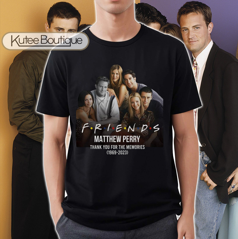 Friends Matthew Perry Thank You for the memories 1969-2023 Rest In Peace T-Shirt