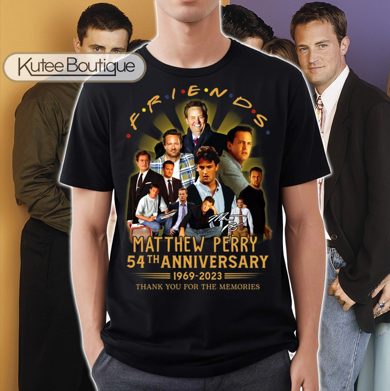 Friends Chandler Bing Matthew Perry Thank You For The Memories Signature Shirt