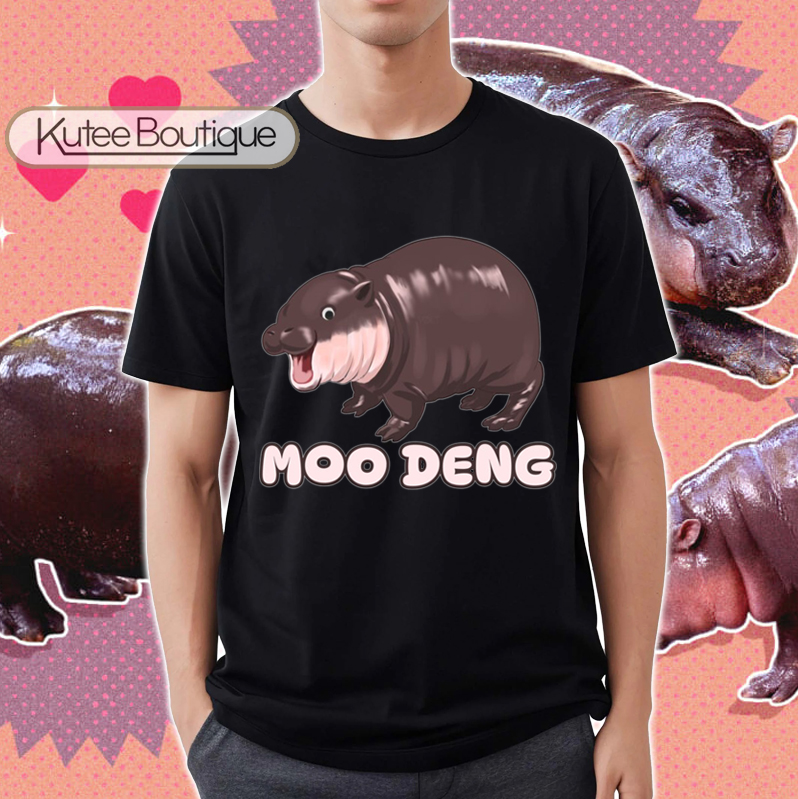 Moo Deng Cute Hippo Baby Pygmy Hippo T-Shirt