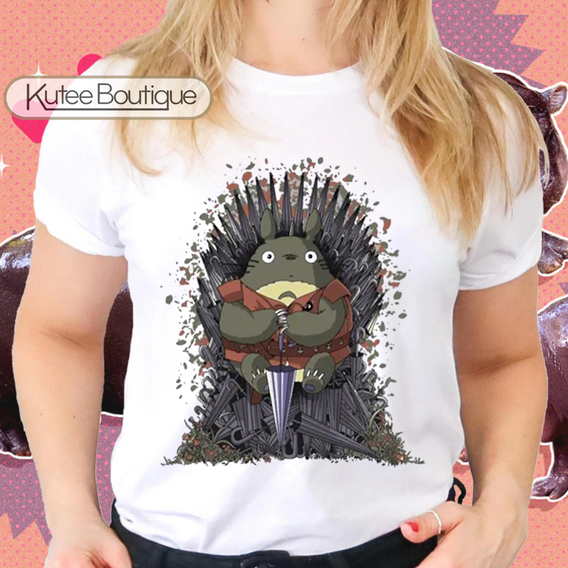Studio Ghibli My Neighbor Totoro Game Of Thrones T-Shirt