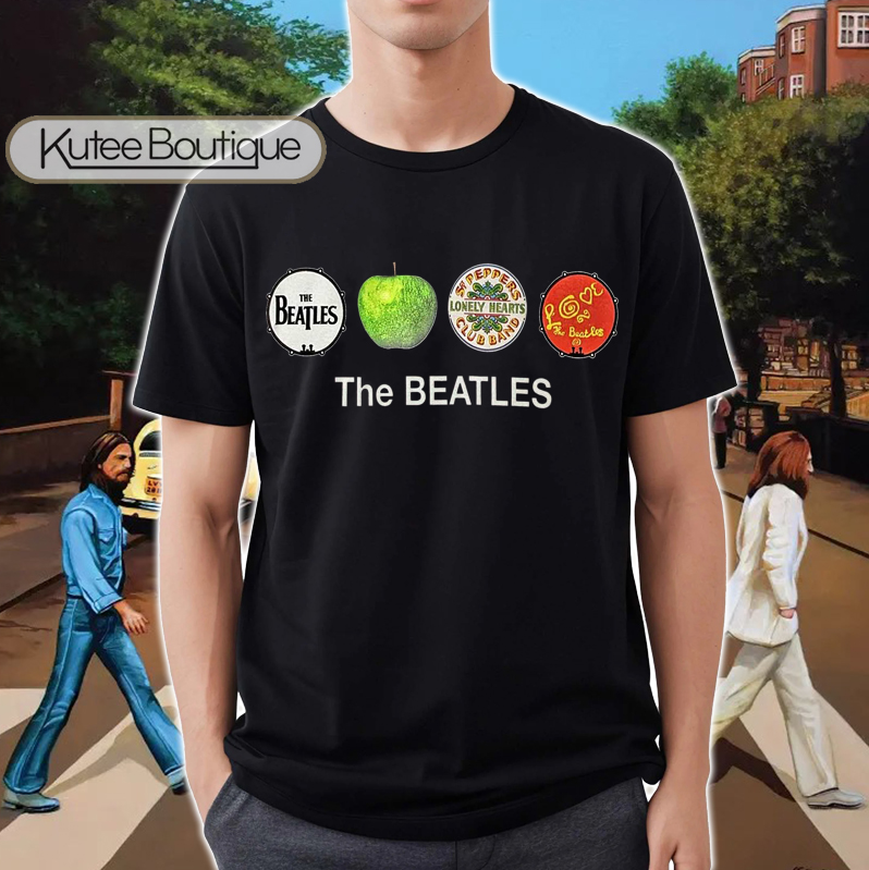 Love The Beatles Lonely Heart Attractive Apple Drums T-Shirt