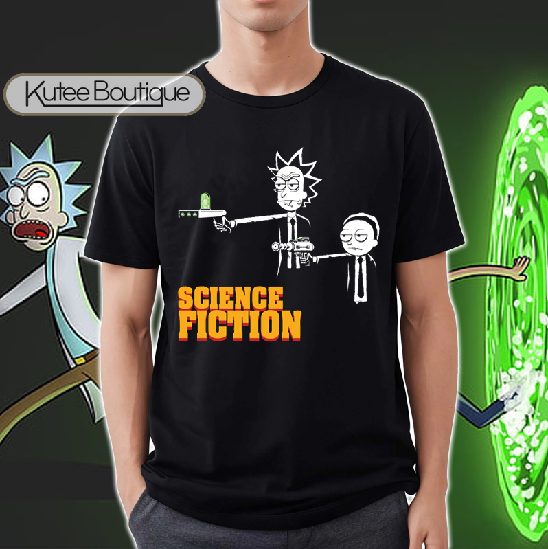 Science Fiction Rick And Morty Version Public Fiction T-Shirt