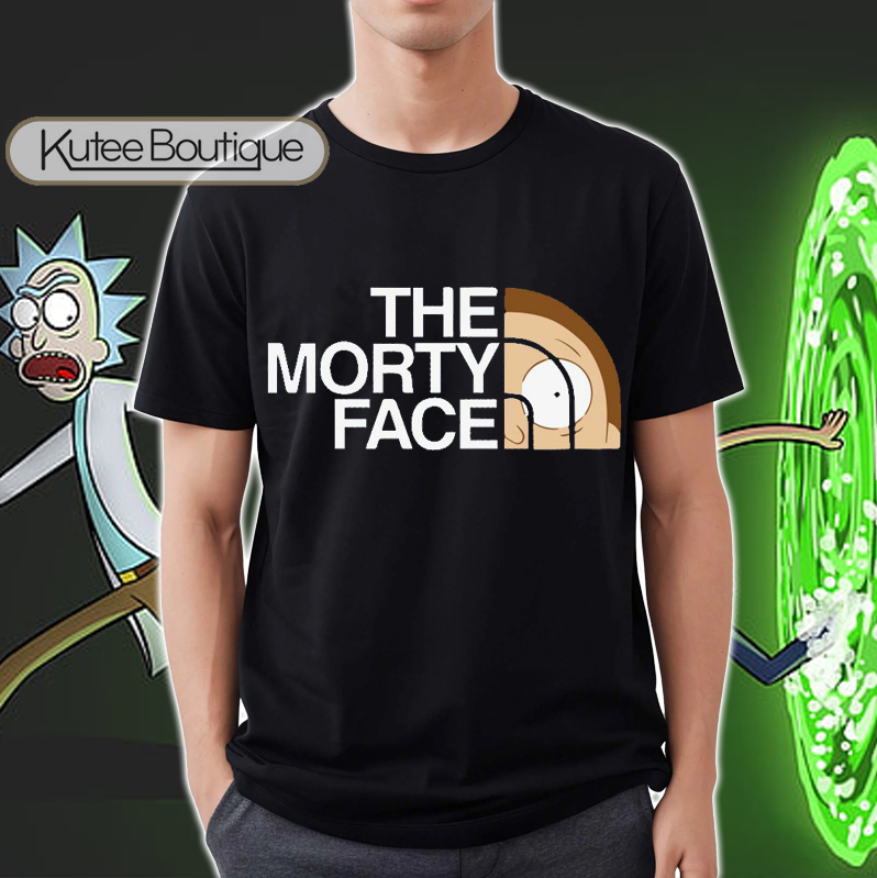 The Morty Face Rick And Morty The North Face T-Shirt