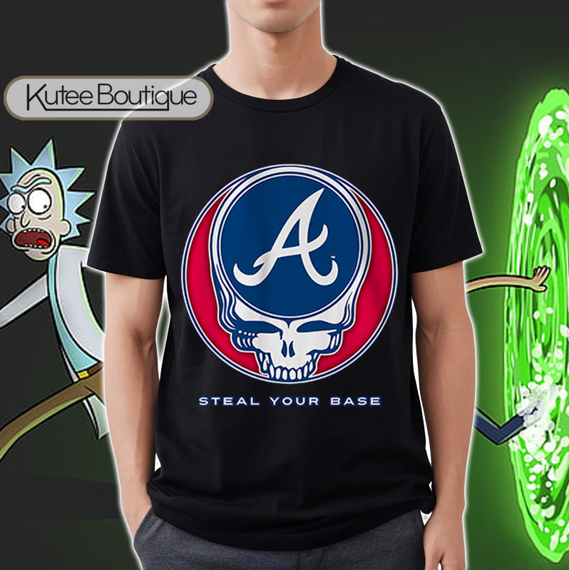 Atlanta Braves Grateful Dead Steal Your Base T-Shirt