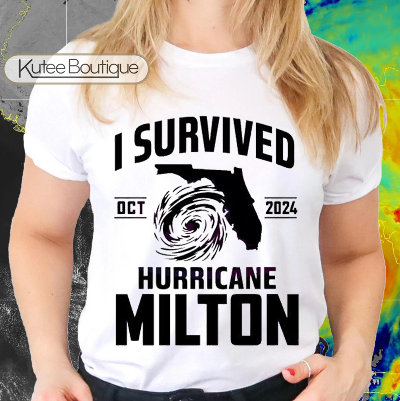 I Survived Hurricane Milton Typhoon Oct 2024 T-Shirt