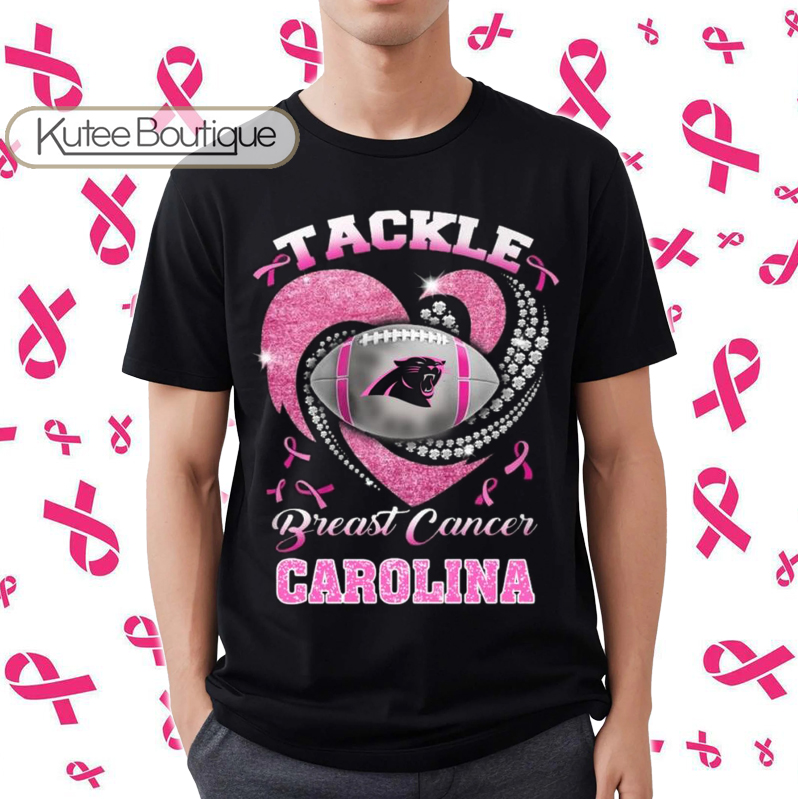 Carolina Panthers Tackle Breast Cancer Awareness NFL T-Shirt