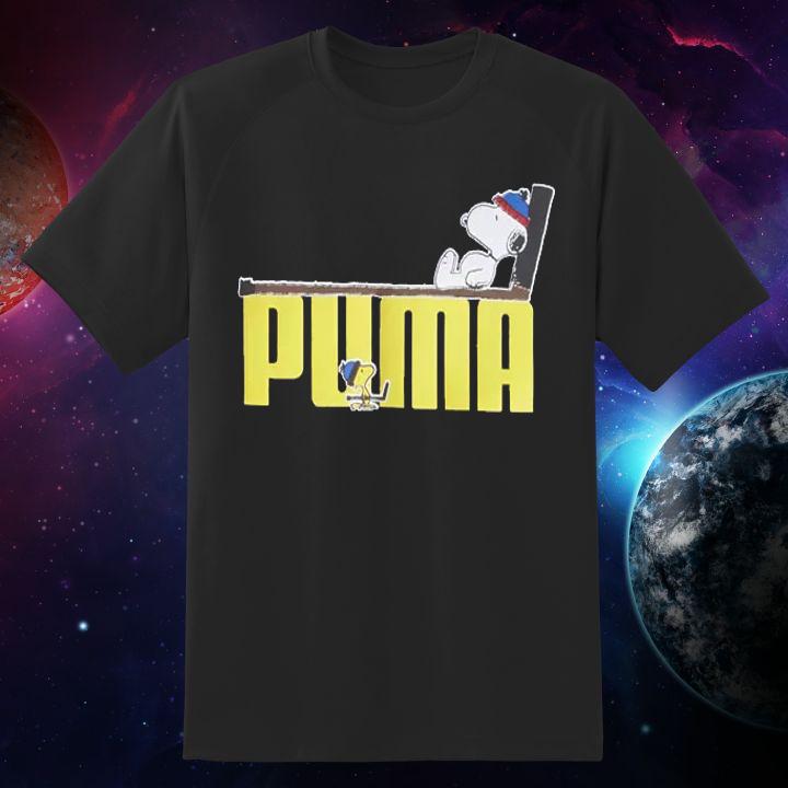 Snoopy And Woodstock Puma Hockey T-Shirt