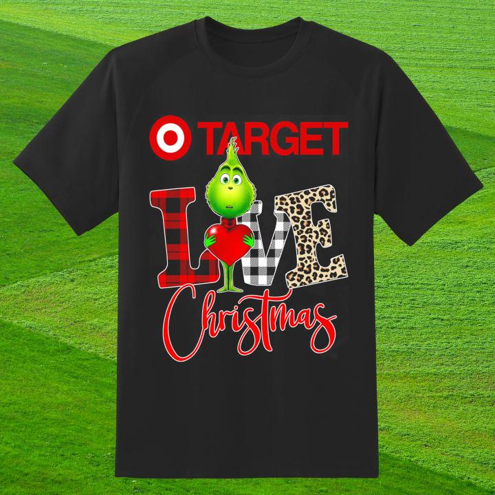 Love Target Corporation Grinch Christmas Leopard T-Shirt