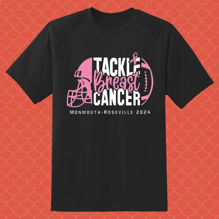 Tackle Breast Cancer Awareness Monmouth Roseville 2024 T-Shirt