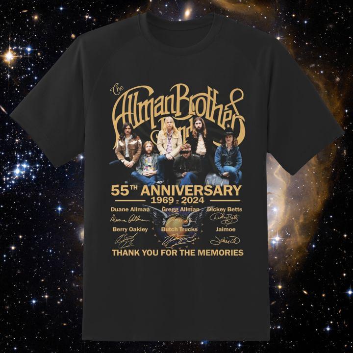 The Allman Brothers Band 55th Anniversary 1969-2024 RIP Dickey Betts Shirt