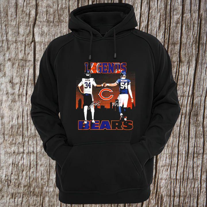 Chicago Bears The Legends Walter Payton Brian Urlacher Signatures T-Shirt hoodie