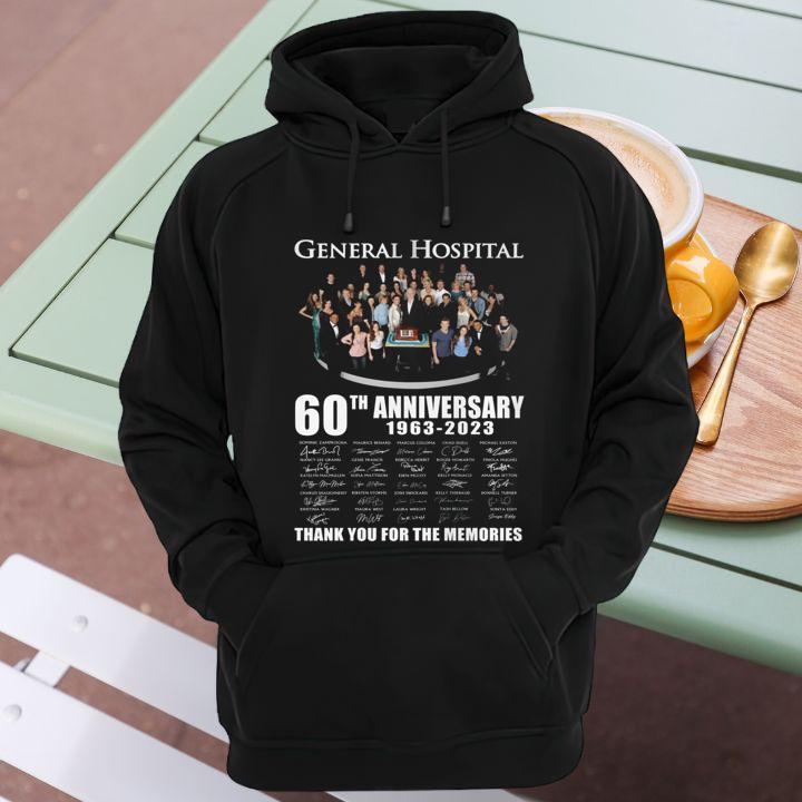 General Hospital 60Th Anniversary 1963-2023 Thank You For The Memories Signatures T-Shirt hoodie