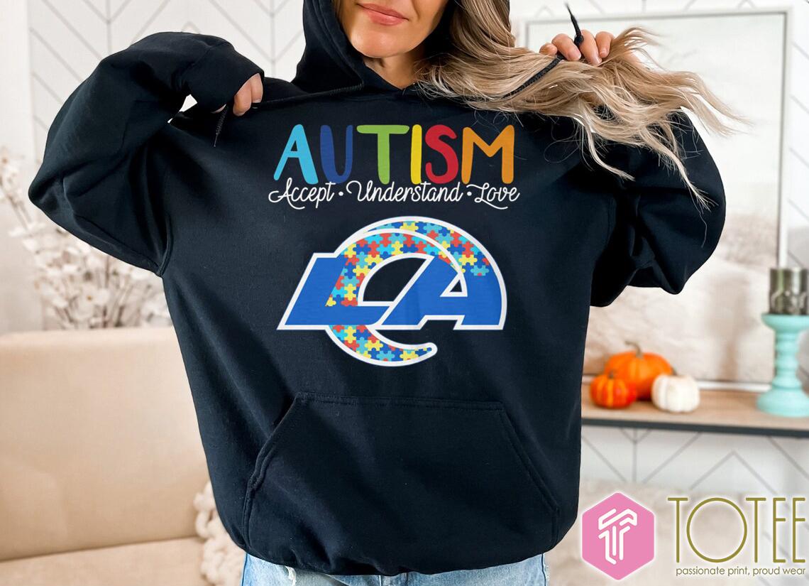 Los Angeles Rams Autism Awareness Accept Understand Love T-Shirt hoodie