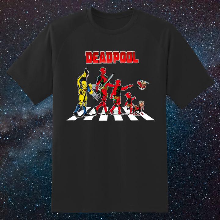 2024 Deadpool And Wolverine Movie Characters Abbey Road Shirt