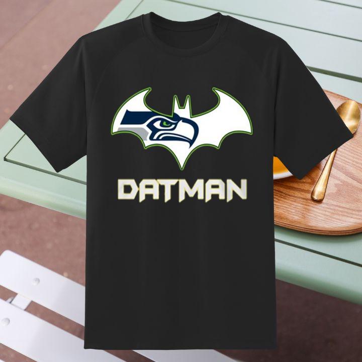 Shop Seattle Seahawks Datman Batman Logo Shirt - Stand Out with Style