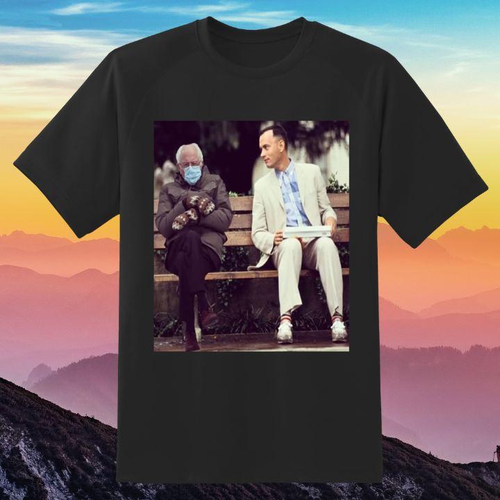 Official Forrest Gump Bernie Sanders Mittens Meme T-Shirt – Shop Now