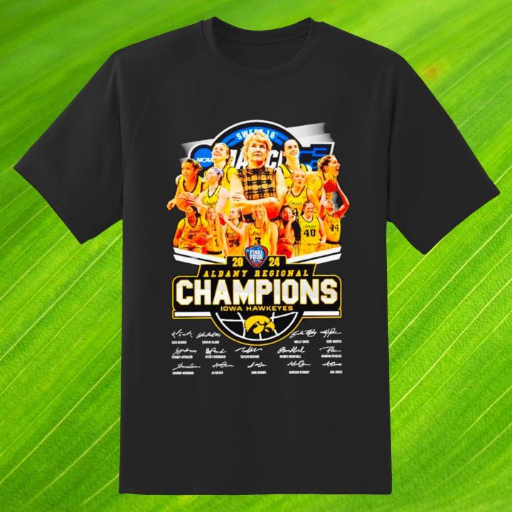 Official Iowa Hawkeyes 2024 NCAA Womens Basketball Champions T-Shirt