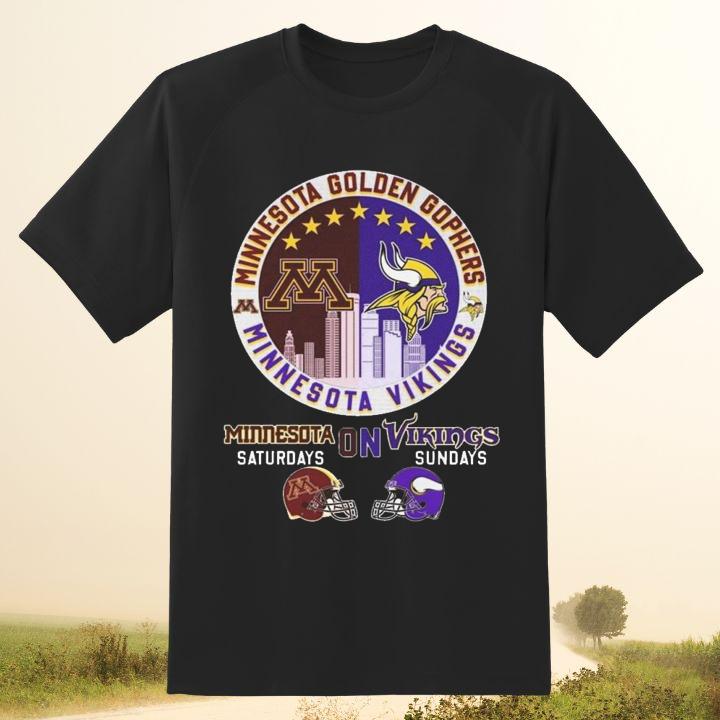 Minneapolis Sports Teams Minnesota Vikings & Golden Gophers Shirt