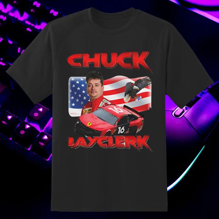Charles Chuck Layclerk Racing Usa Flag Shirt