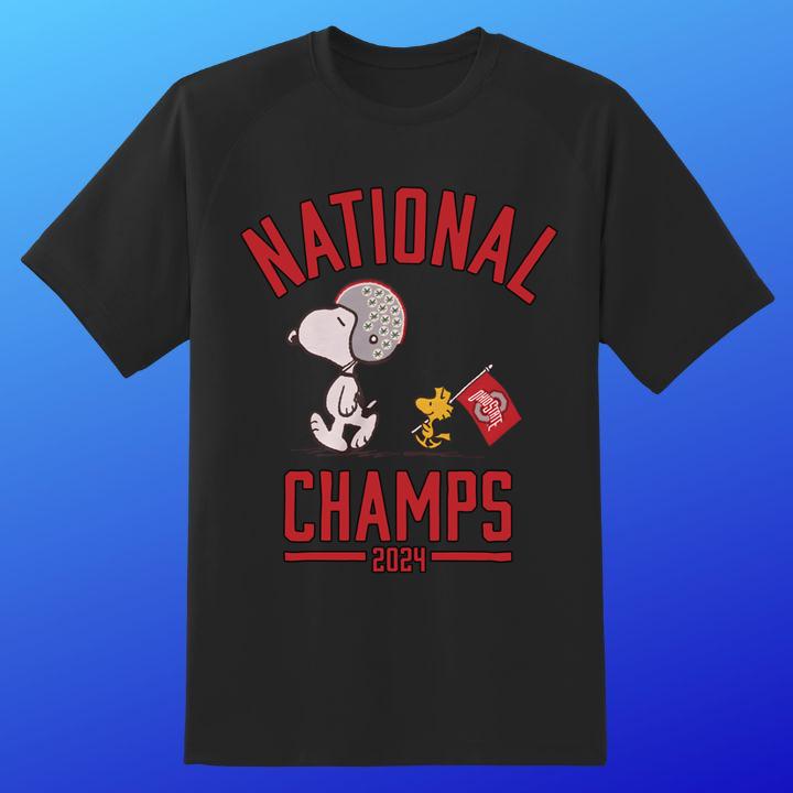 The Peanuts Ohio State Buckeyes 2024 Football National Champs Shirt