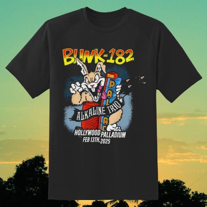 The Alkaline Trio Palace Blink-182 At Hollywood Palladium Feb 13 2025 Shirt