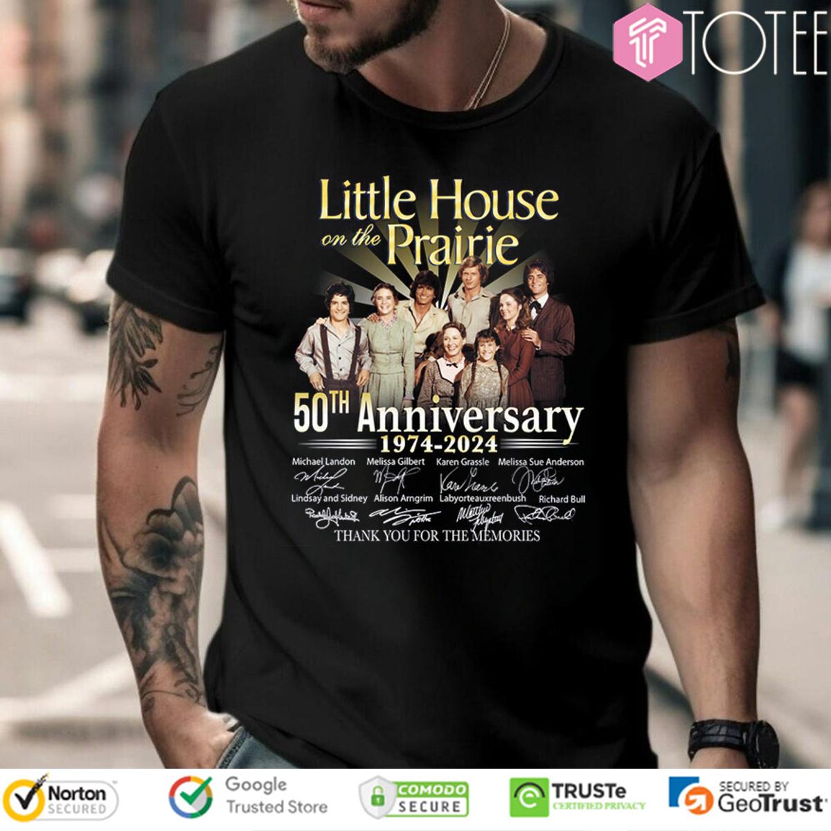 Little House On The Prairie 50Th Anniversary Thank You For The Memories T-Shirt