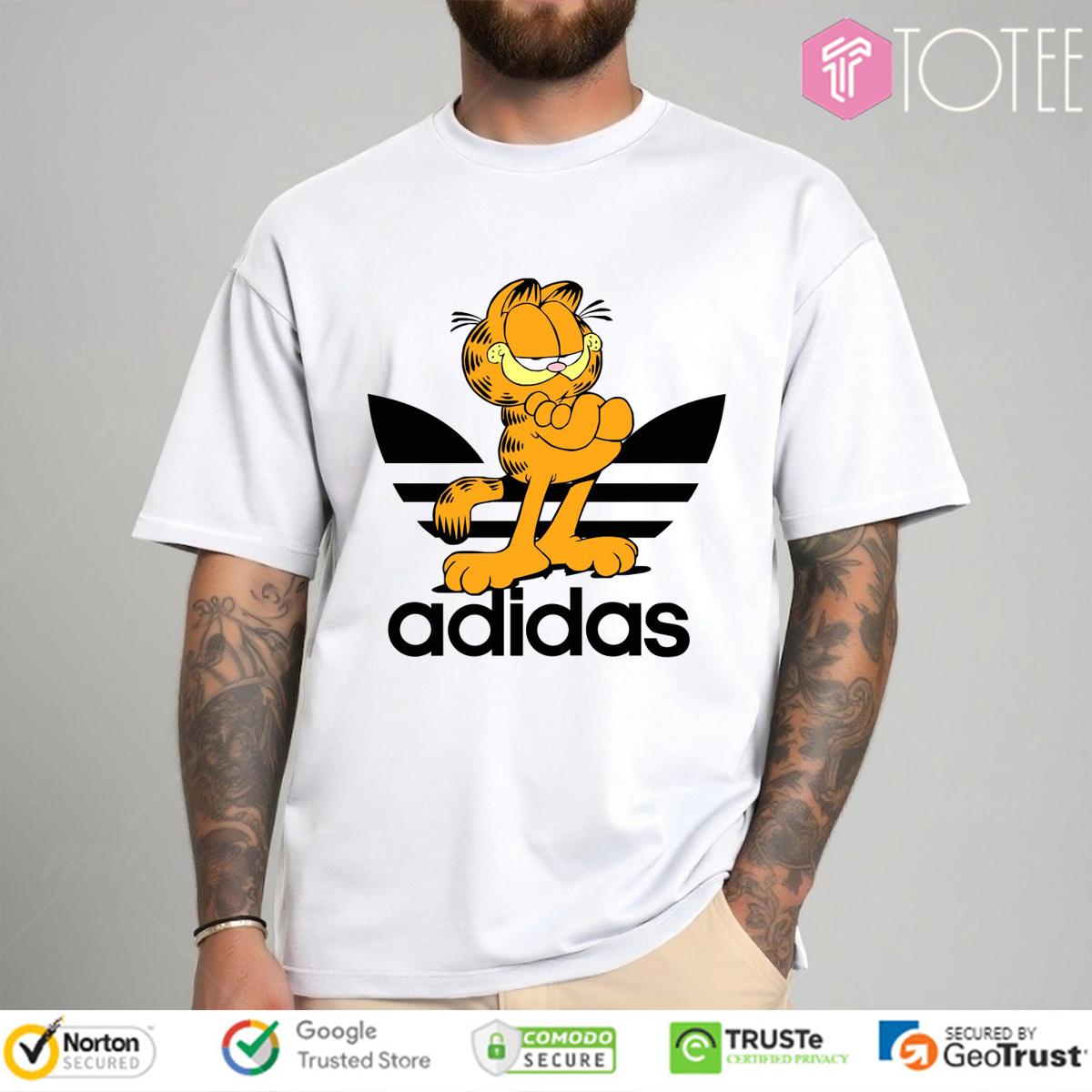 Garfield Parody Adidas Logo T-Shirt