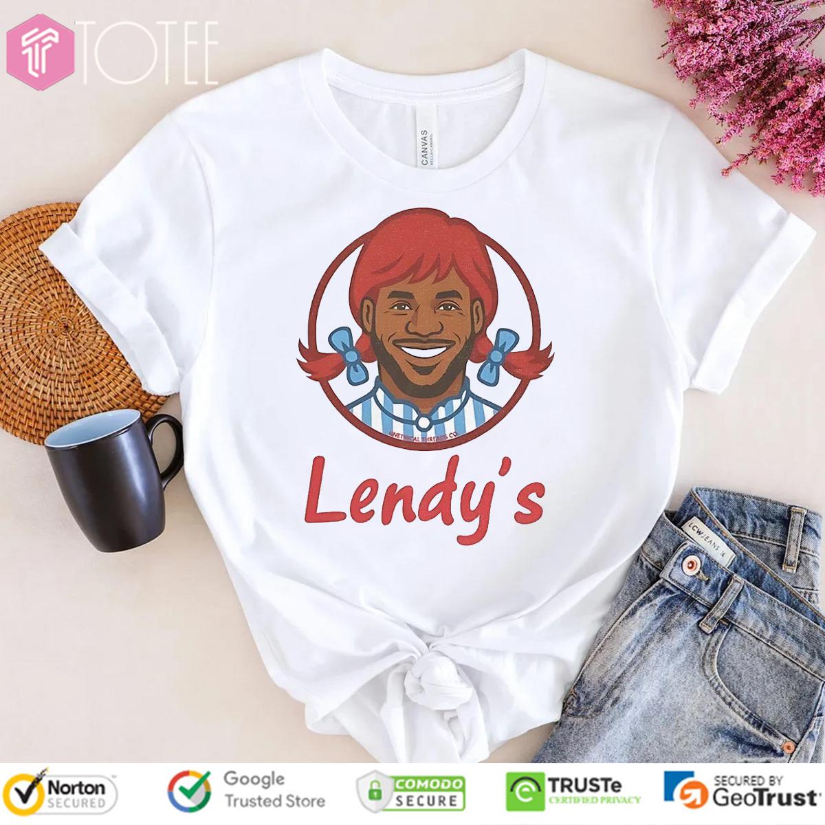 Lendy's LeBron James Parody Wendy's Logo T-Shirt