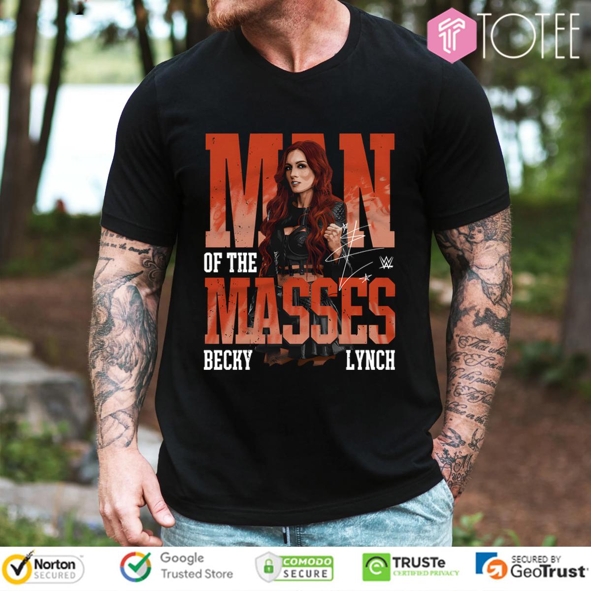 Man Of The Masses Becky Lynch Signature T-Shirt