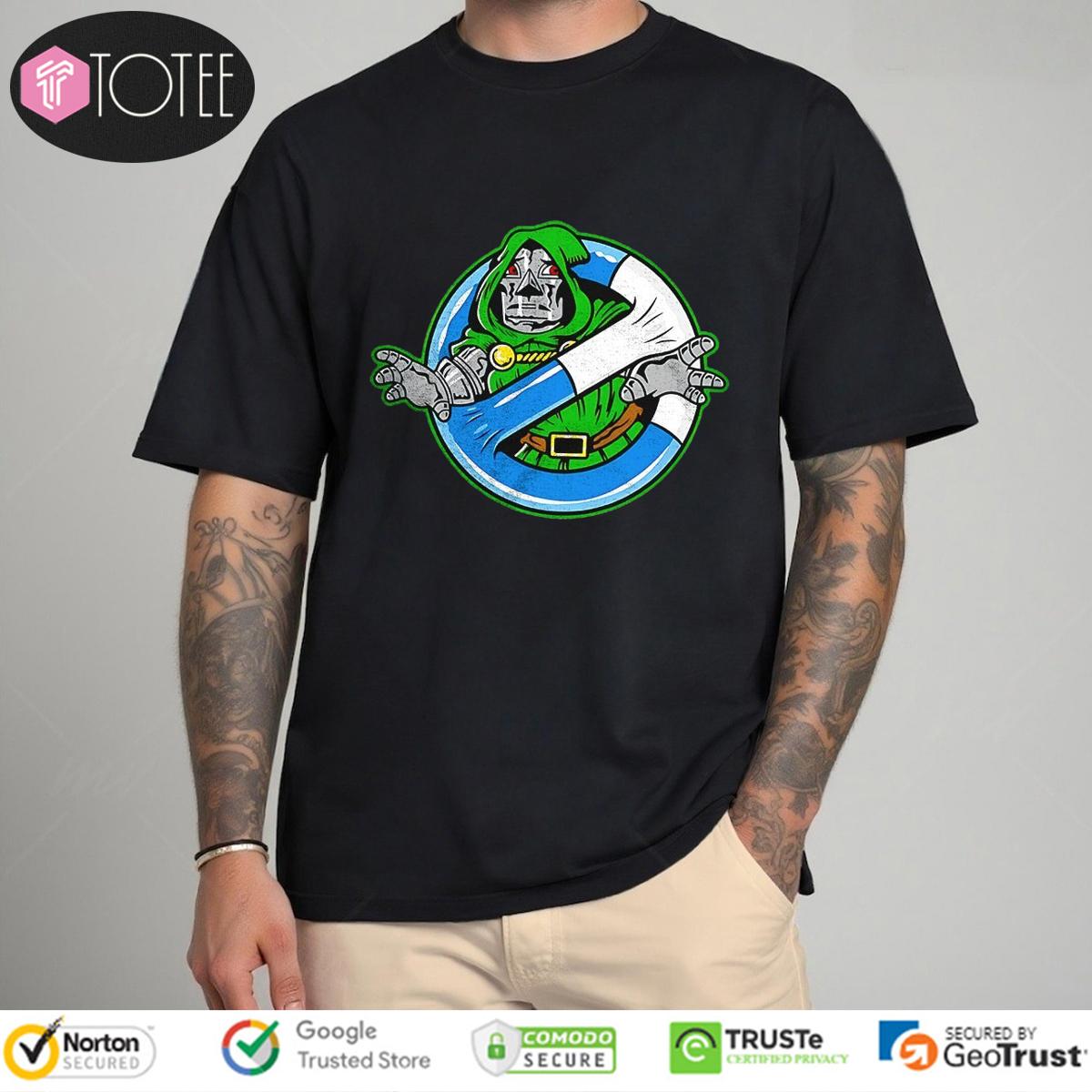 Doctor Doom Parody Ghostbusters Logo t-shirt