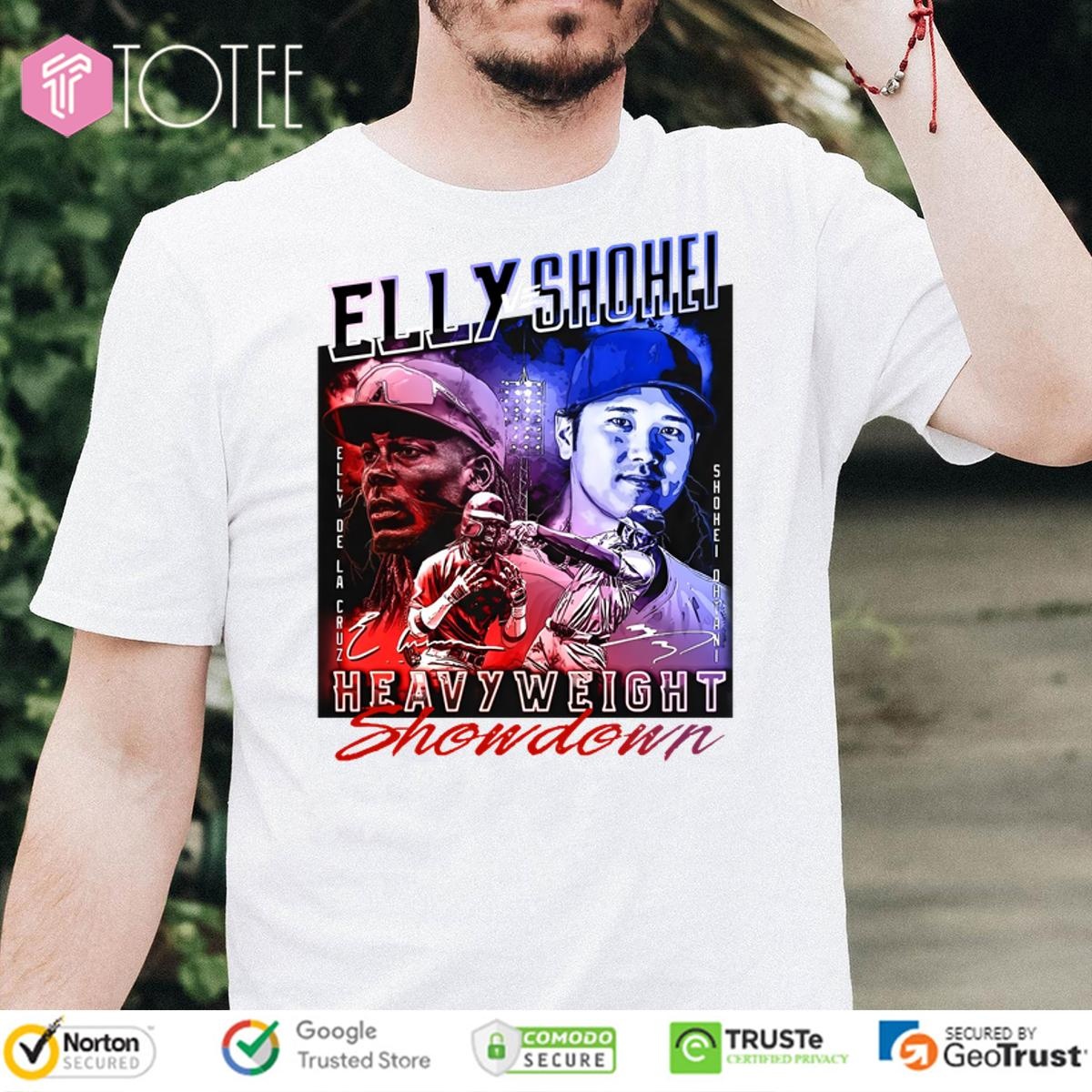 Elly De La Cruz Vs Shohei Ohtani Heavyweight Showdown Signatures T-shirt