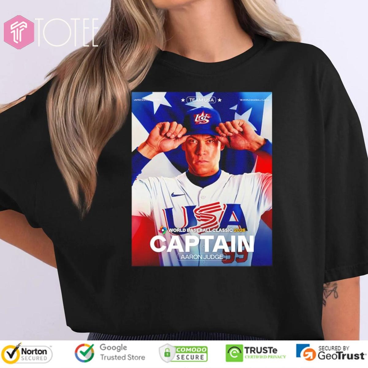 Aaron Judge America's Captain Team USA Baseball 2026 t-shirt