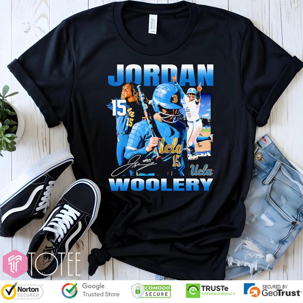 Jordan Woolery 15 UCLA Softball Signature t-shirt