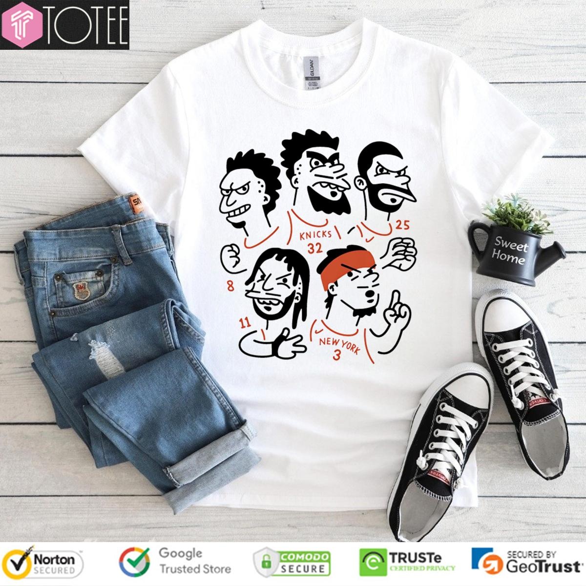 New York Knicks Players Caricatures t-shirt