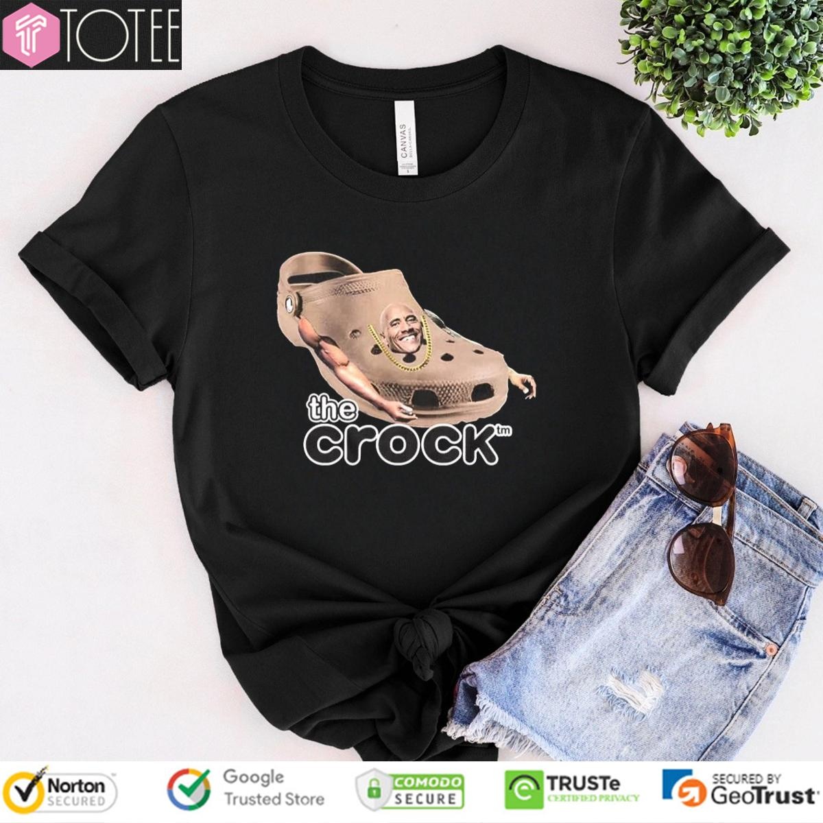 The Rock Crocs Dwayne Johnson t-shirt
