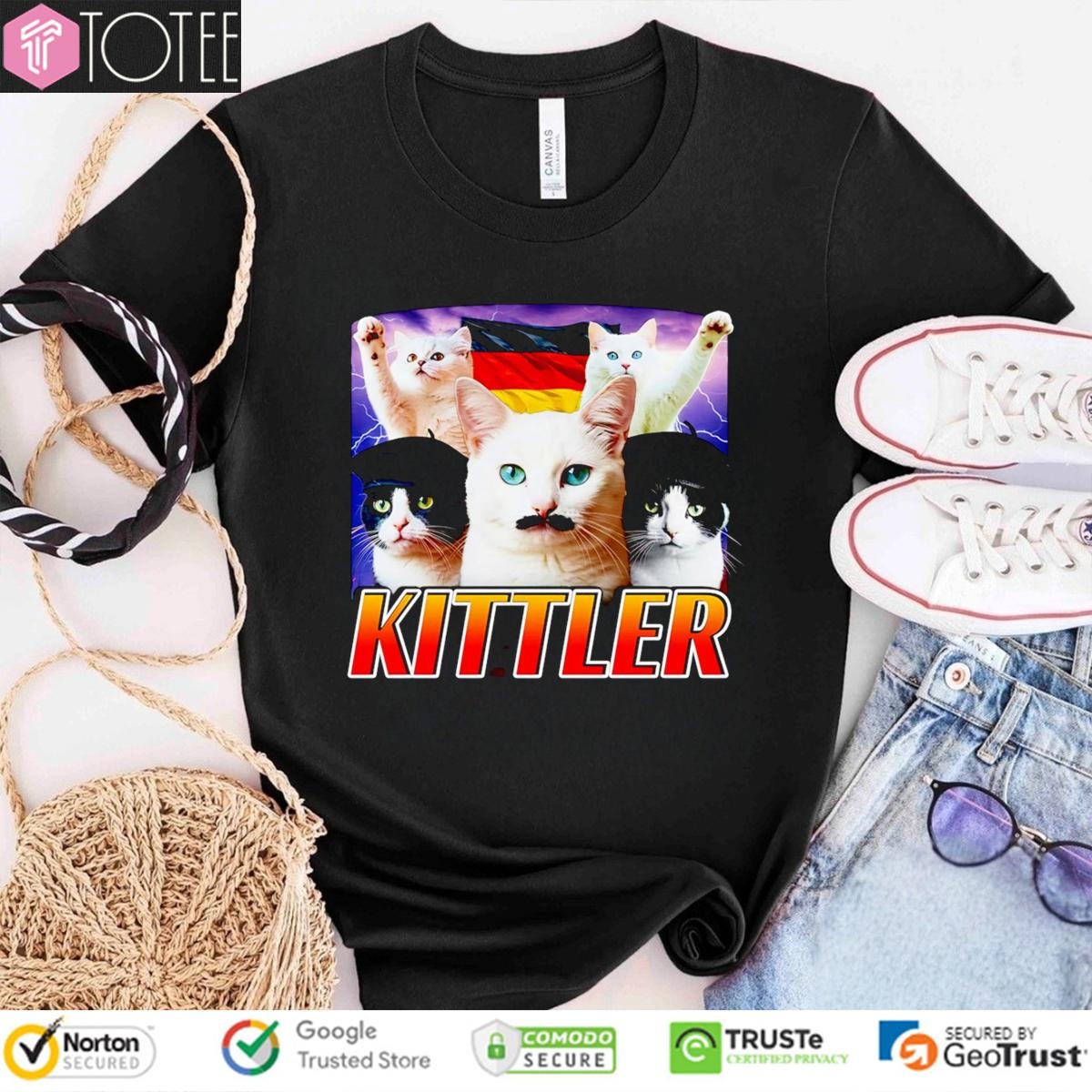 Kittler Parody Kitten Adolf Hitler Cat T-shirt