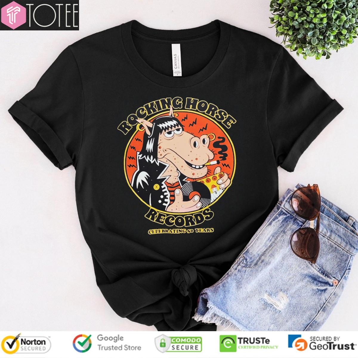Ramones Rocking Horse Records Celebrating 50 Years T-shirt