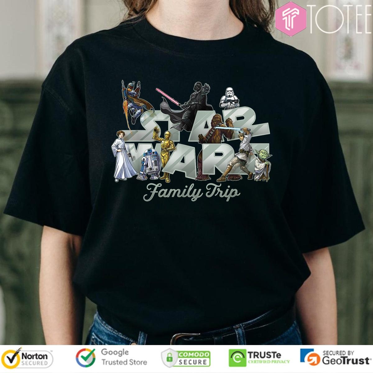 Star Wars Characters Family Trip Vacation T-shirt