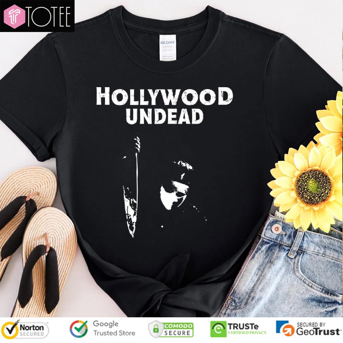 Hollywood Undead Horror Blood Splatter Dye T-shirt 1