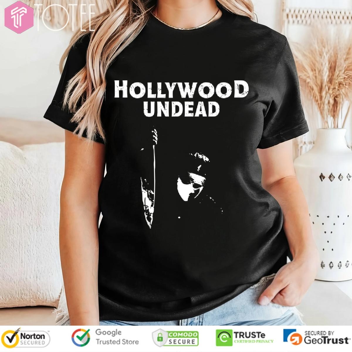 Hollywood Undead Horror Blood Splatter Dye T-shirt 4