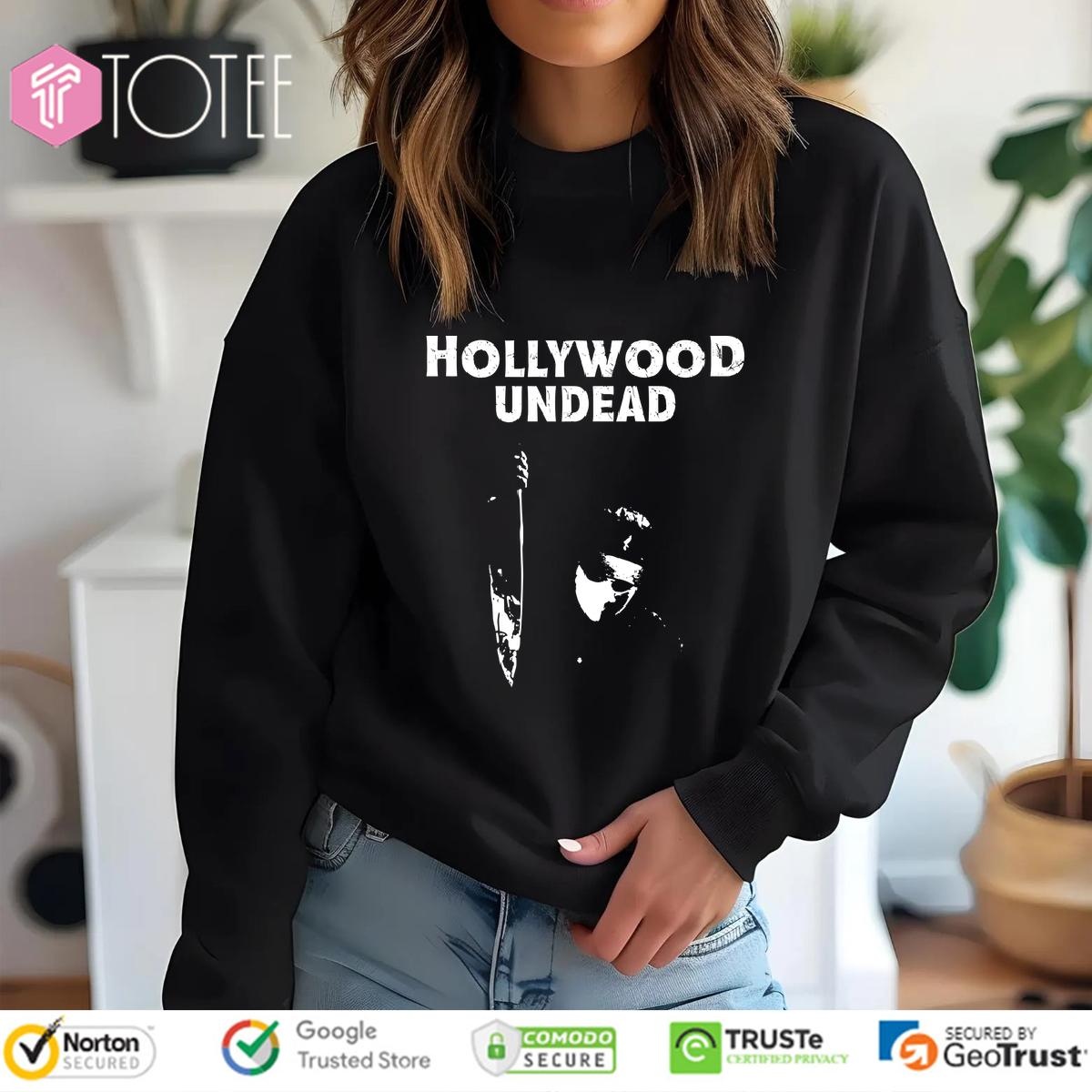Hollywood Undead Horror Blood Splatter Dye T-shirt 3