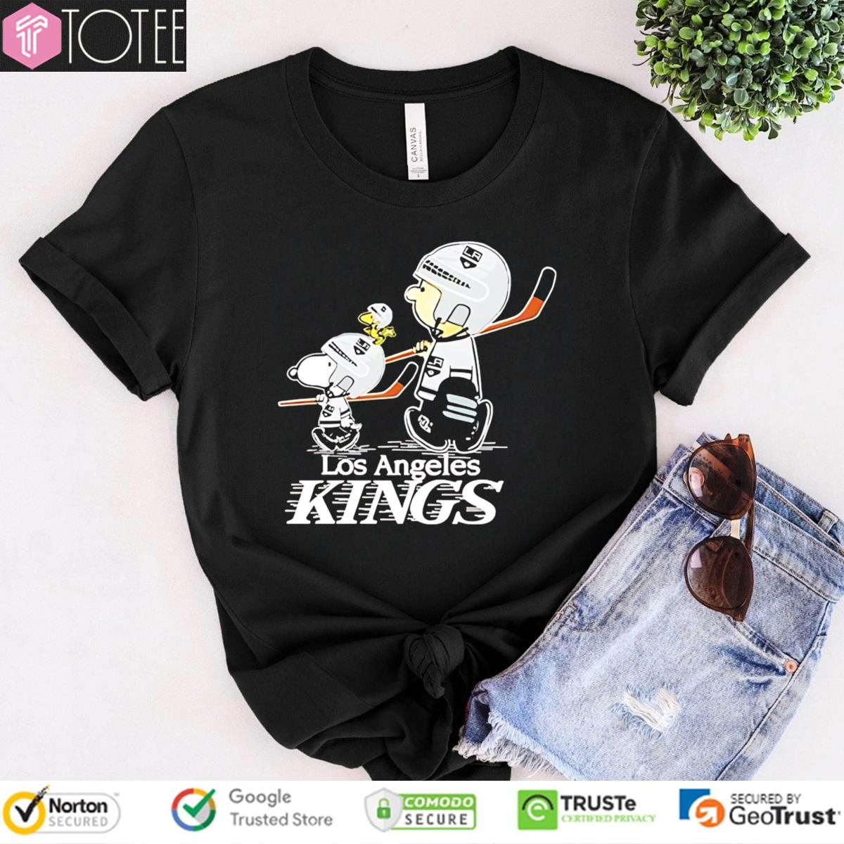 Los Angeles Kings Nhl Snoopy Charlie Brown Woodstock T-shirt