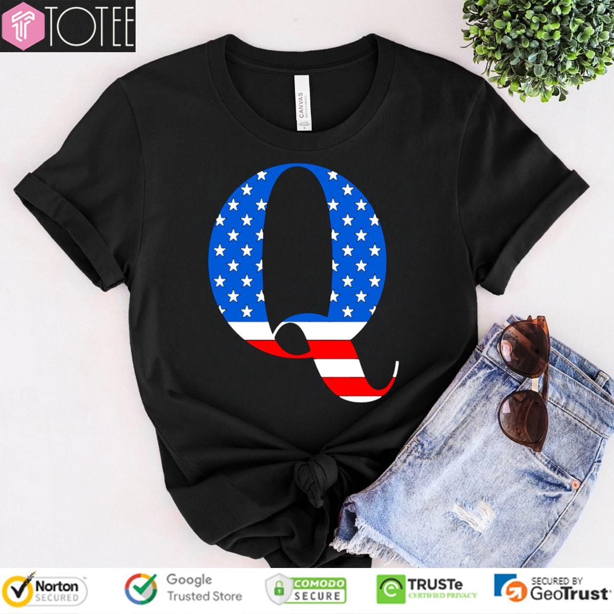 QAnon American Flag WWG1WGA USA T-shirt