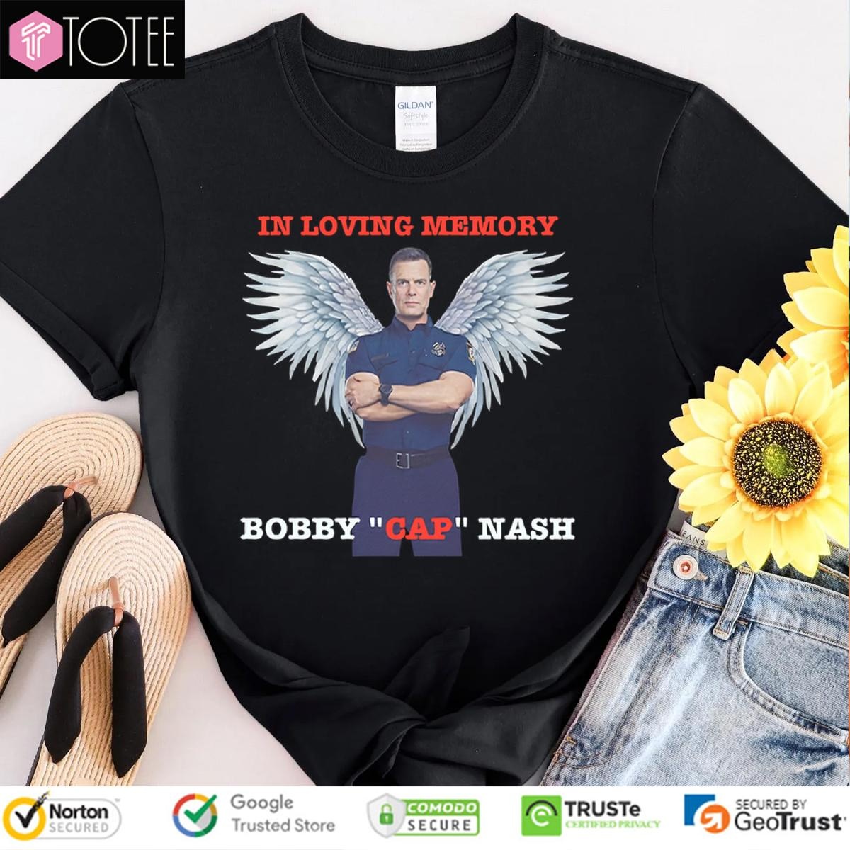 Bobby Nash In Loving Memory Bobby Cap Nash T-shirt 1