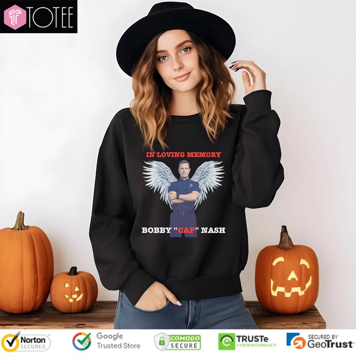 Bobby Nash In Loving Memory Bobby Cap Nash T-shirt 3